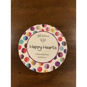 Brighton "Happy Hearts" Porcelain Coasters - Set of 4